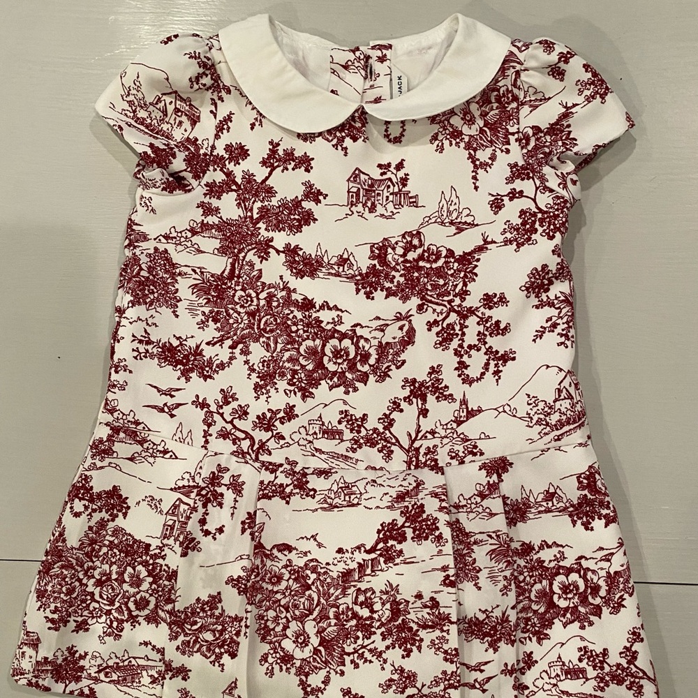 Janie and Jack Toile Dropwaist Dress - size 12-28m